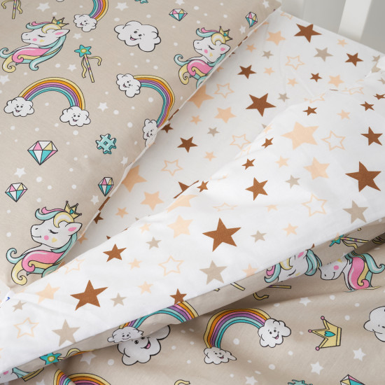 Сменная постель 3 эл Twins Unicorn бежевый
