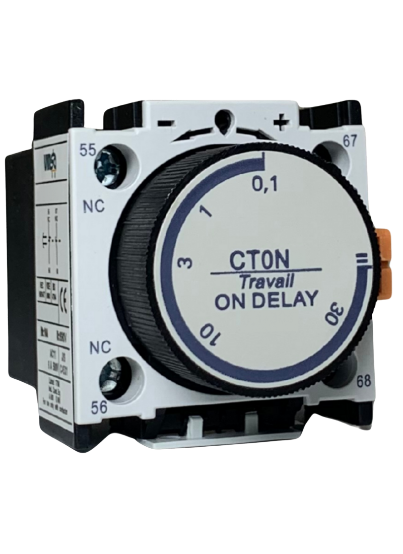 On Time Delay 0,1 - 3 Detik 1 N/O + 1 N/C