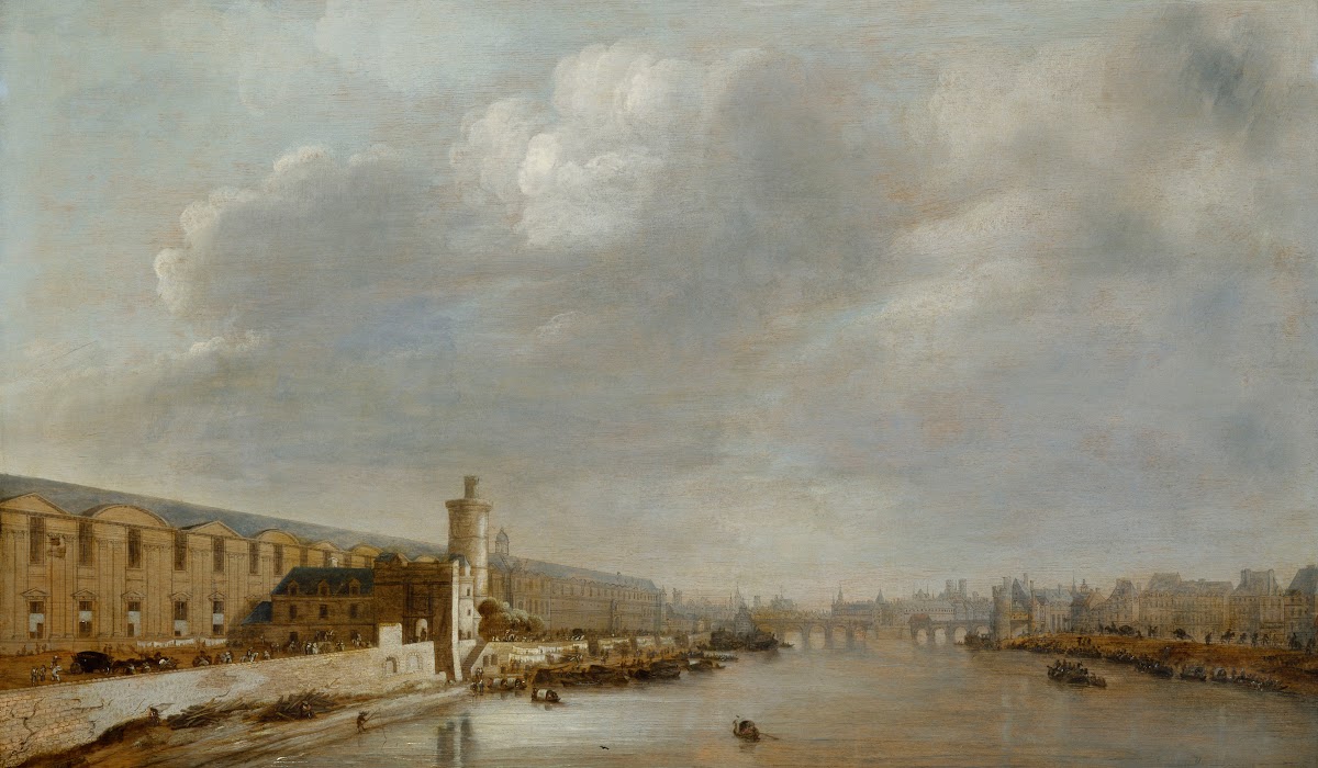 La Grande Galerie du Louvre avec la porte Neuve et la tour de Bois 1640