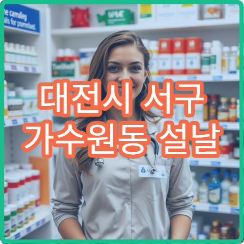 대전시 서구 가수원동 설날 명절 연휴 당번 약국 안내