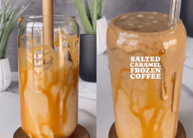 Salted Caramel Frozen Coffee