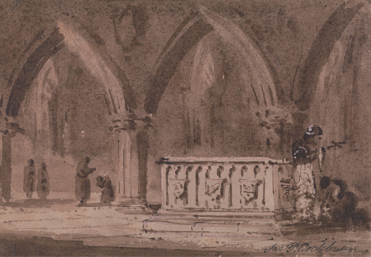 Figures by a Tomb