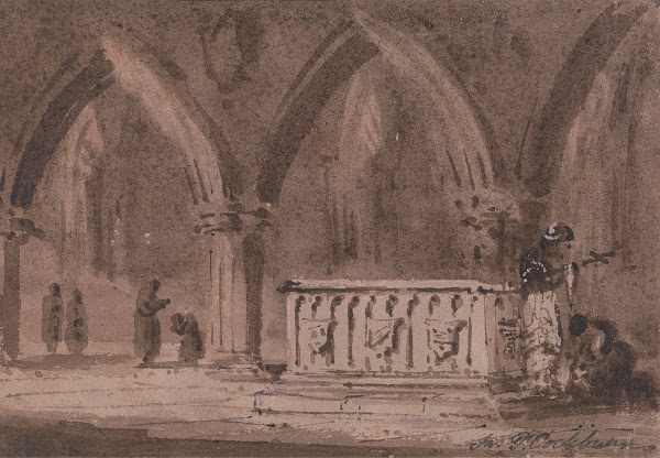 Figures by a Tomb
