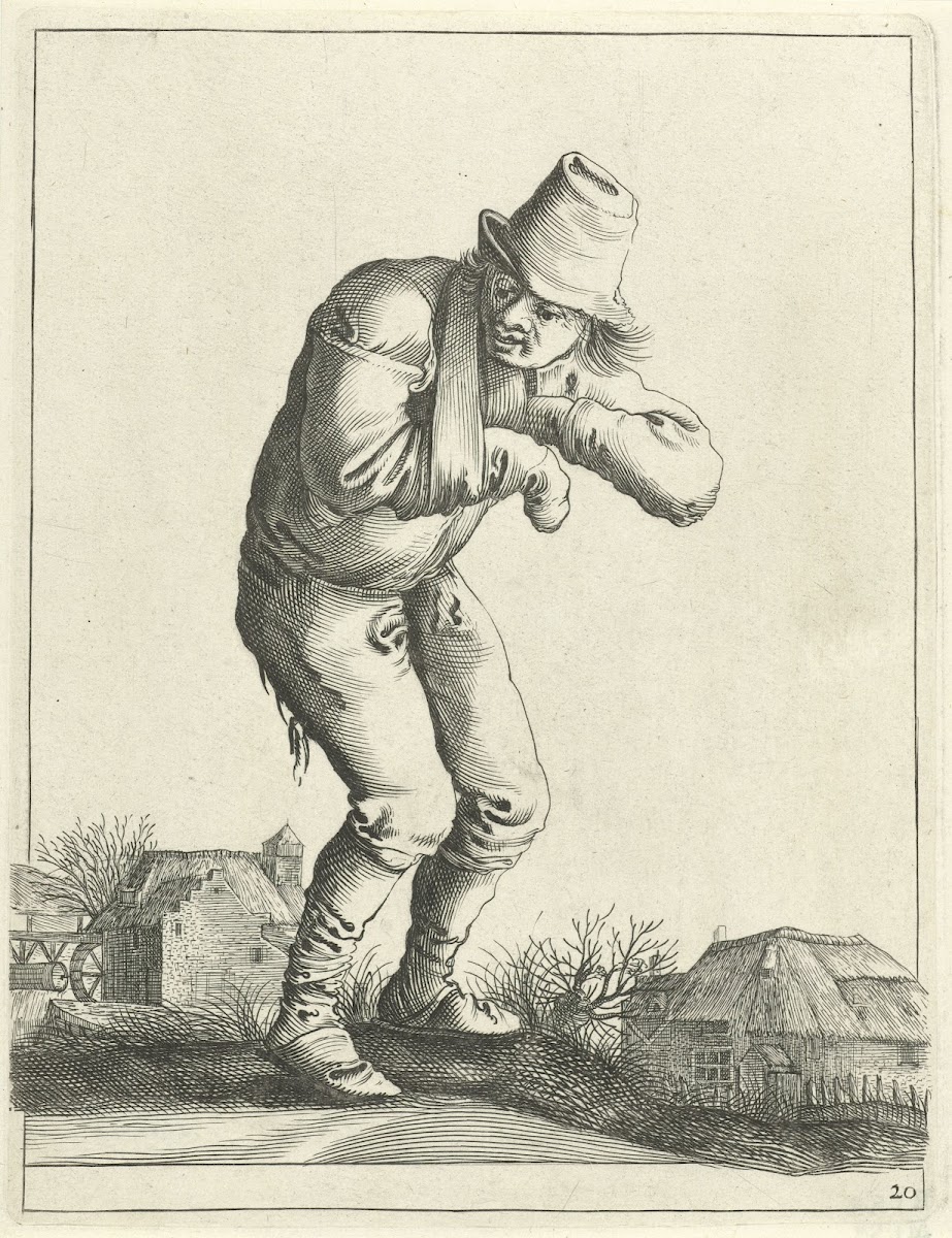 Landloper met mitella 1638 1652