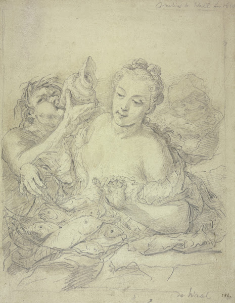 Mädchen mit Triton und Fischen ca 1620