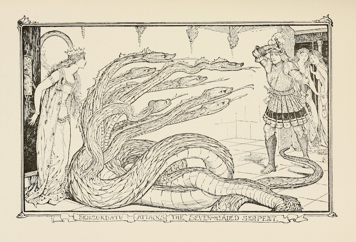 Bensurdatu attacks the Seven headed Serpent 1905