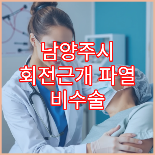 남양주시 회전근개 파열 비수술 치료 재활 전문 정형외과 병원