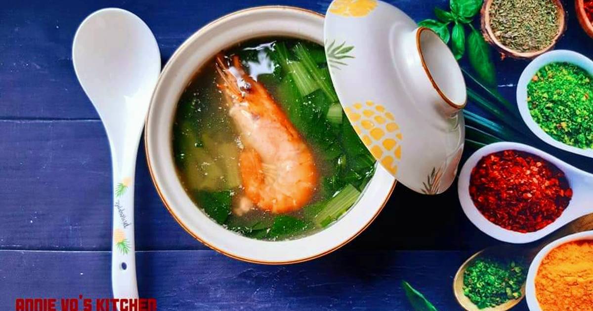 Canh rau cải tôm càng