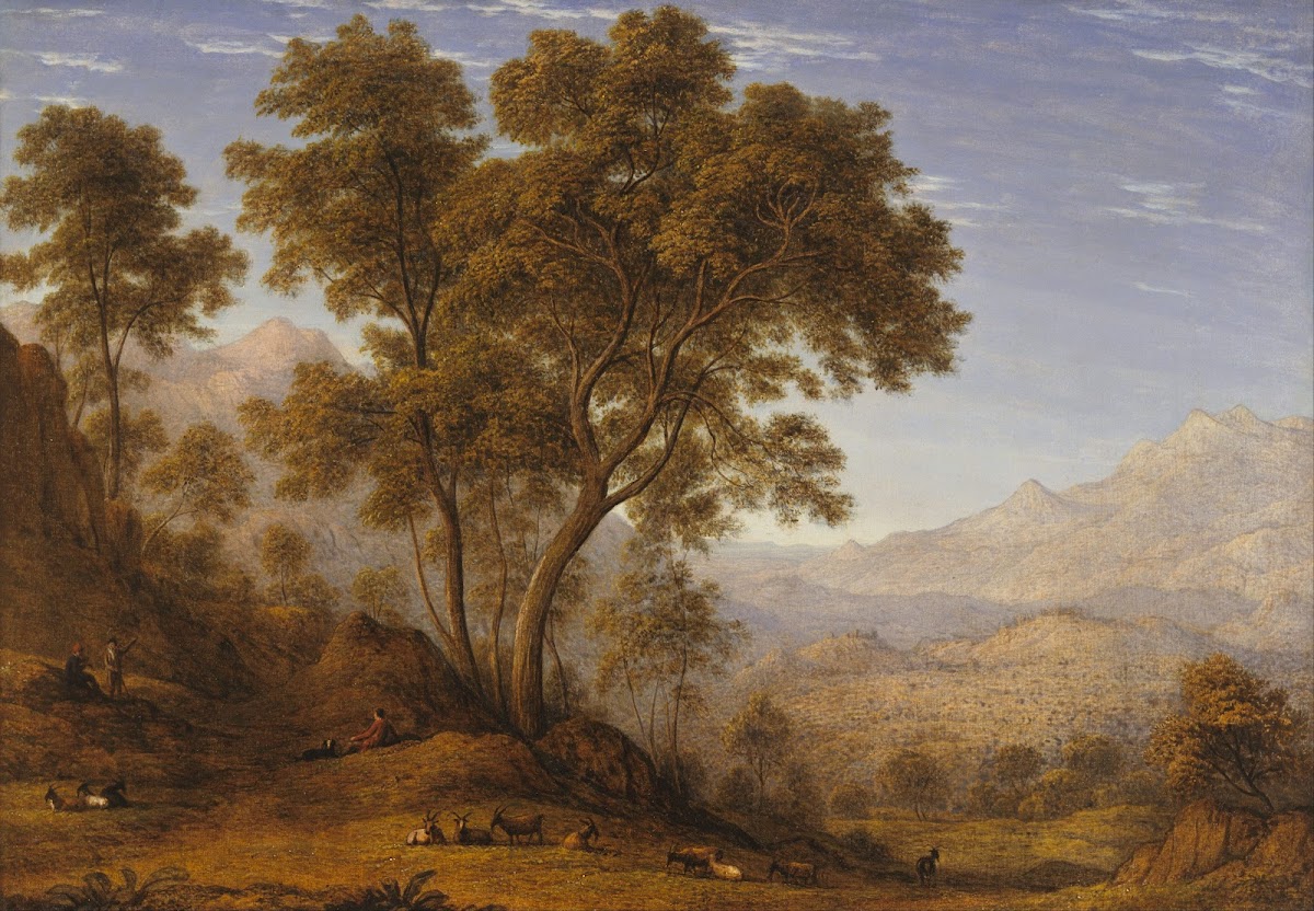 My last view of Italy looking from the alps over Suza 1835