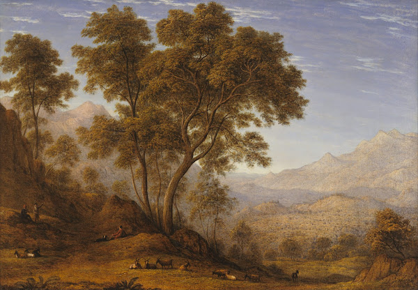 My last view of Italy looking from the alps over Suza 1835