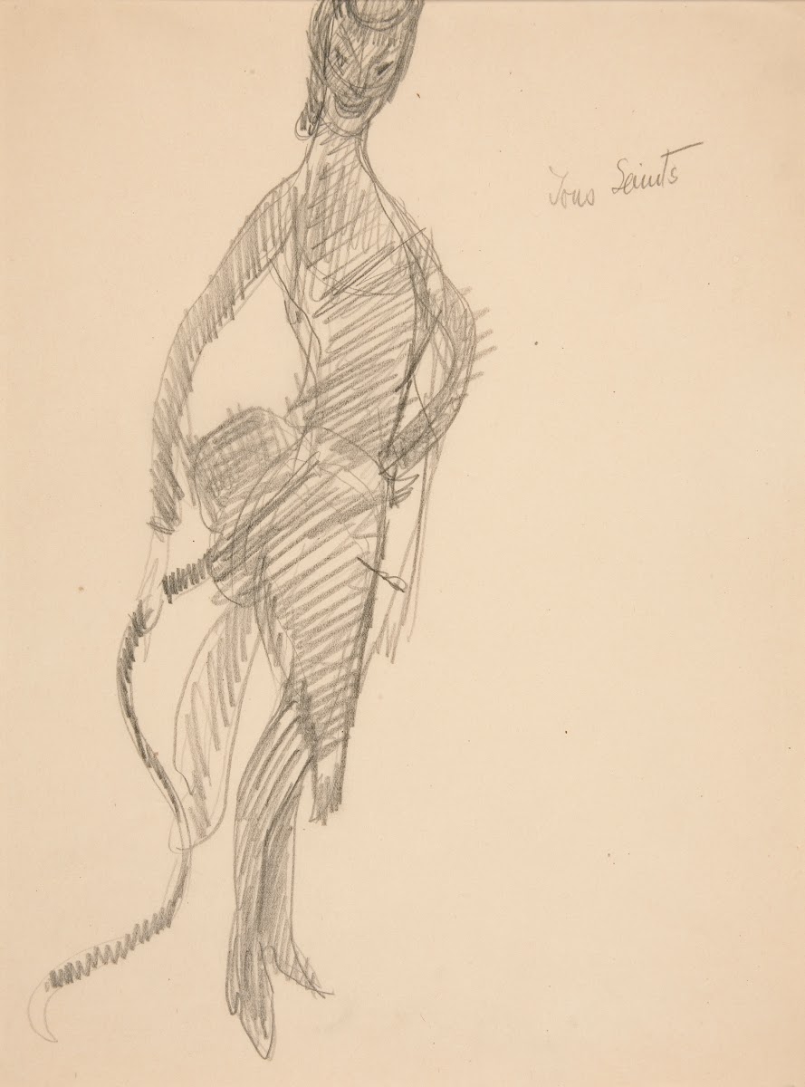 Costume Drawing Devil AsLady ca1907