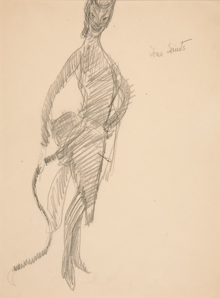 Costume Drawing Devil AsLady ca1907