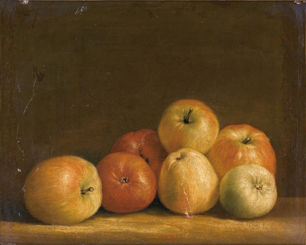 Still life of apples circa 1800