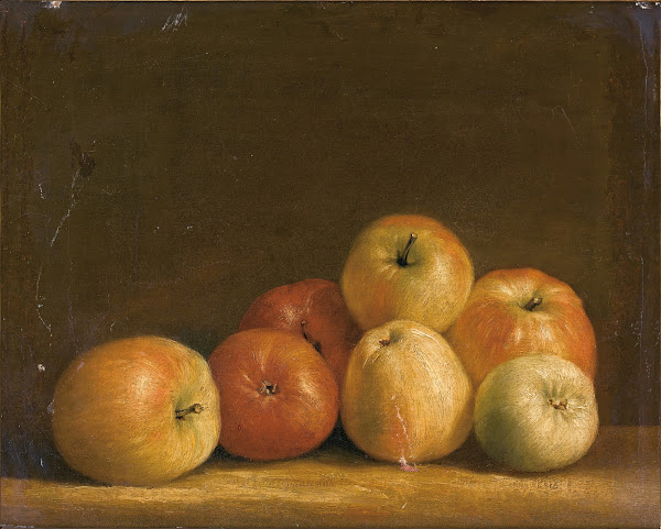 Still life of apples circa 1800