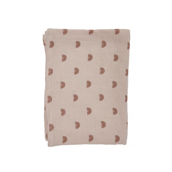 Diaper Twins Muslin 130x100 2-layer Rainbow Beige
