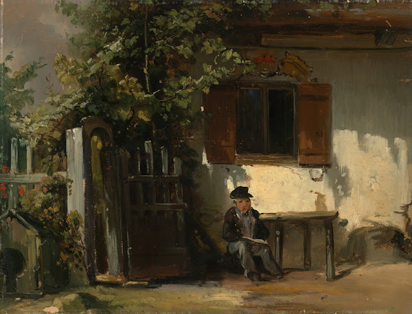 An der Gartentür
