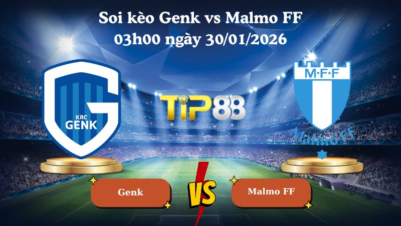 soi kèo Genk vs Malmo FF 03h00 ngày 30/01/2026