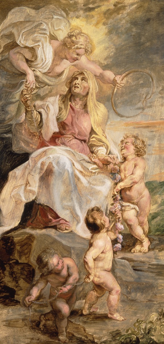 Allegory of Eternity the Succession of the Popes 1622 1625