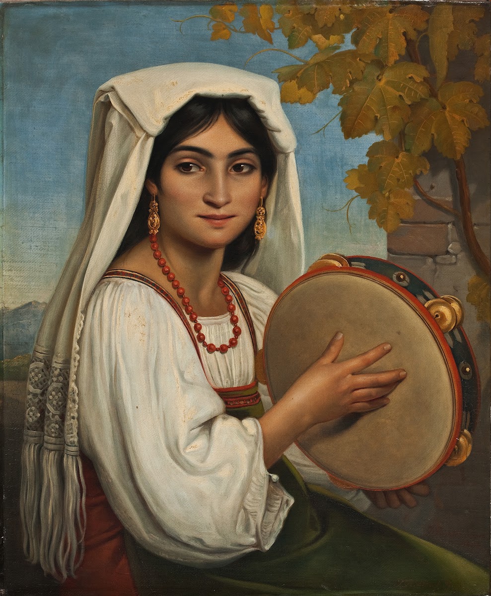 Roman Woman With Tambourine 1834