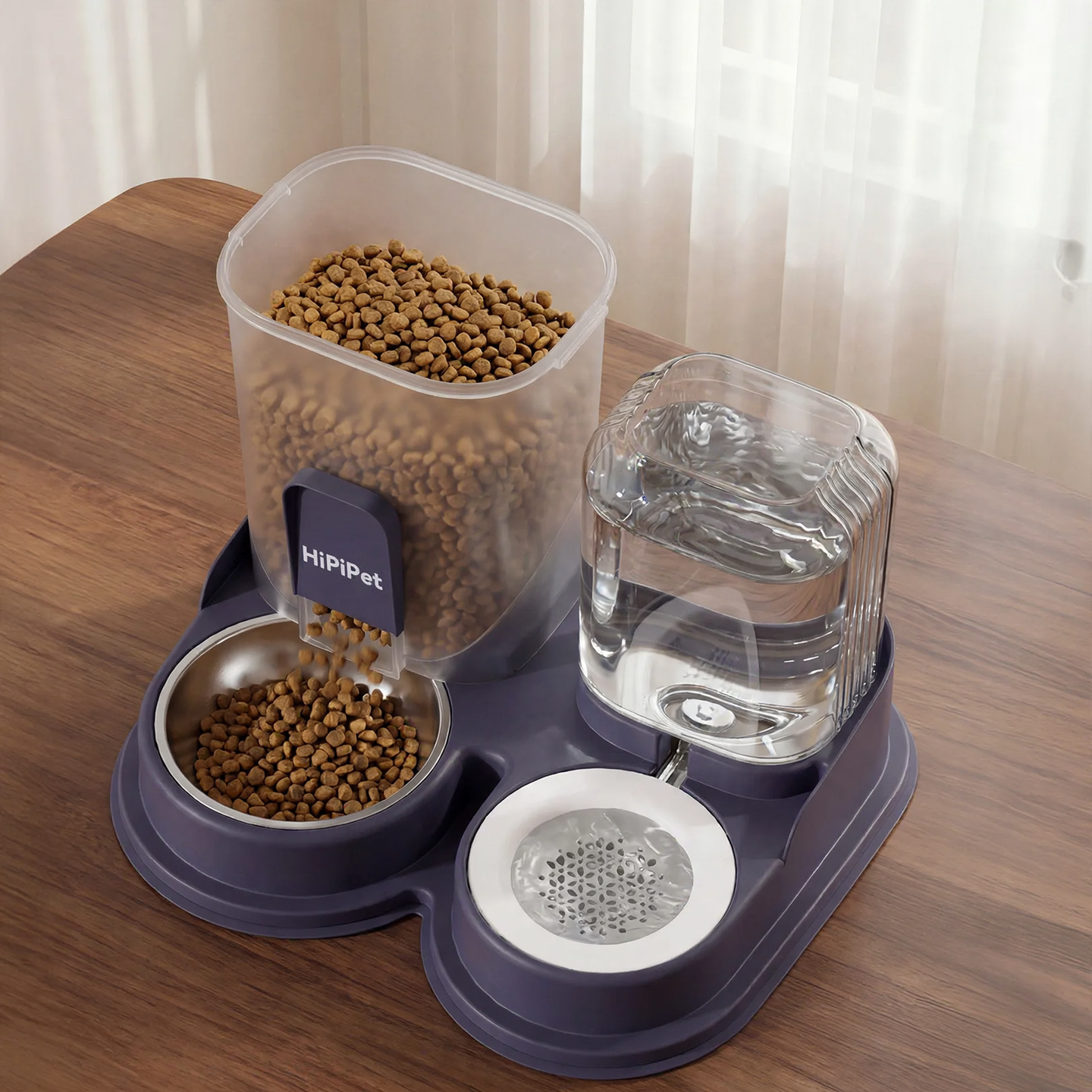 Pet drinking fountain without power connection