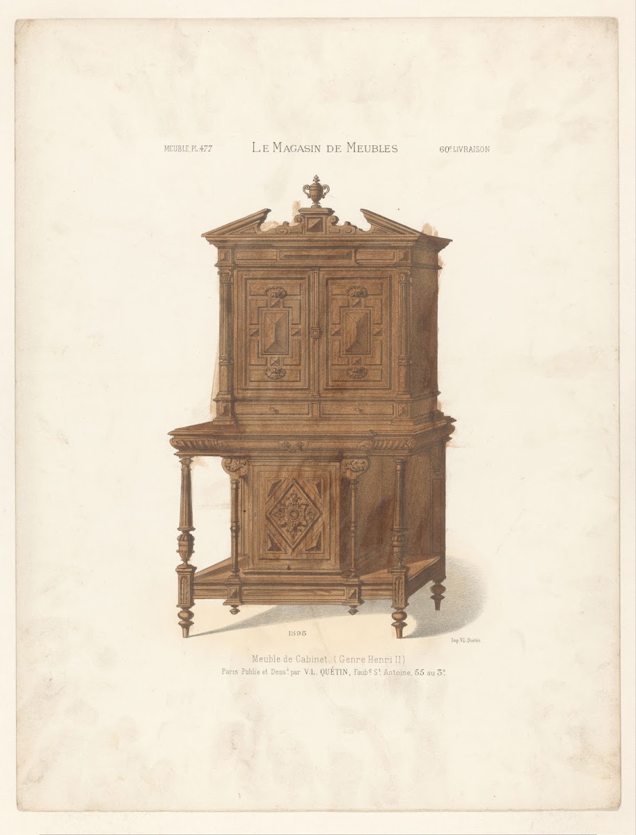 Meuble de Cabinet Genre Henri II 1832   1904