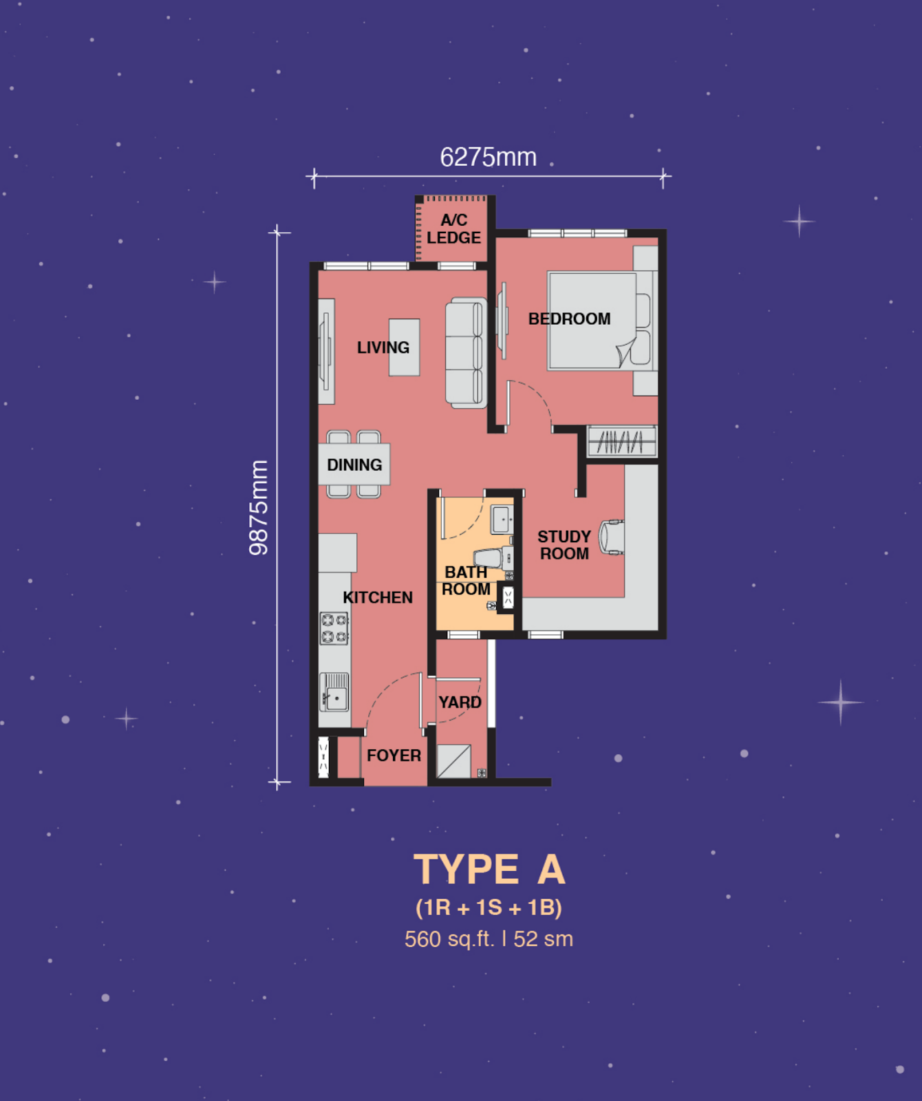 The Asteriaz @ Kebun Teh — floor plan