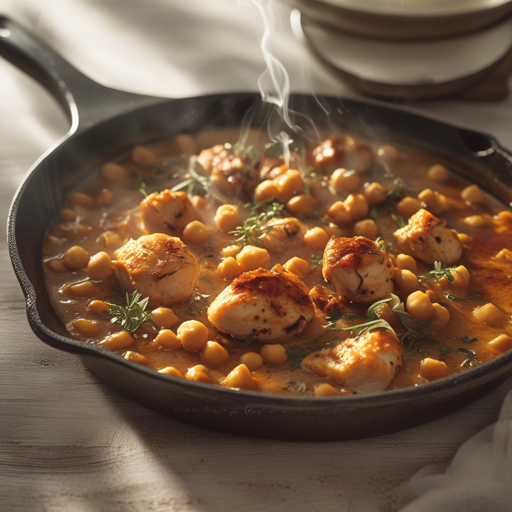 Smoky Paprika Chicken‑Chickpea Power Skillet