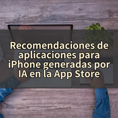 Recomendaciones de aplicaciones para iPhone generadas por IA en la App Store