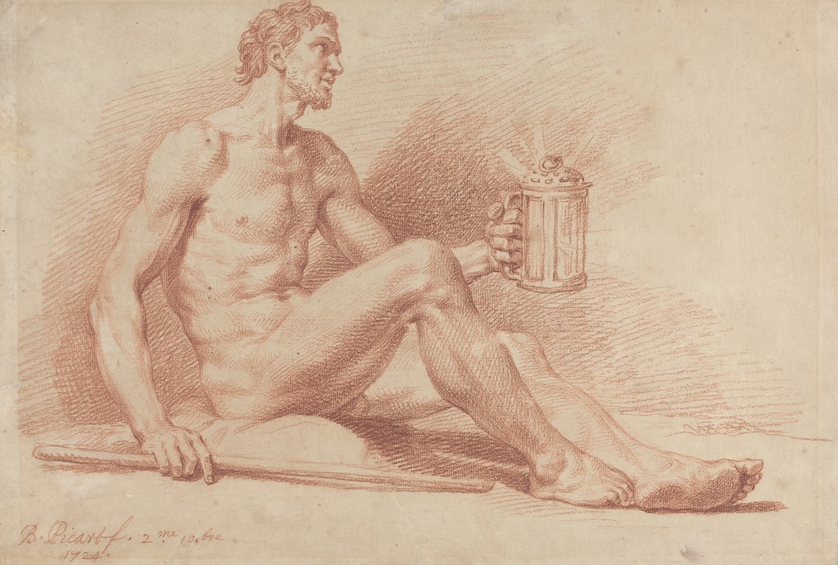 Male Nude with a Lamp Diogenes 1724