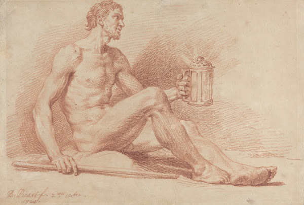 Male Nude with a Lamp Diogenes 1724
