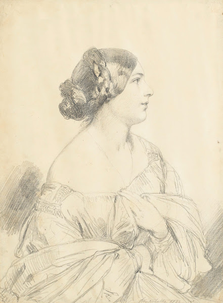 Portrait Of Louise Hay Future Baronne Gudin 1842
