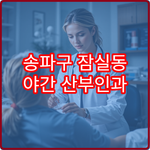 송파구 잠실동 야간 산부인과 진료 가능한 병원 여성 진료 정보