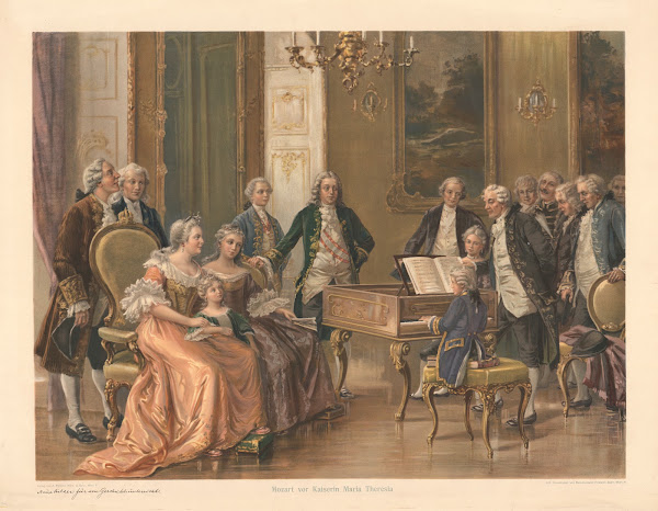 Mozart Performs Before Empress Maria Theresa 1910