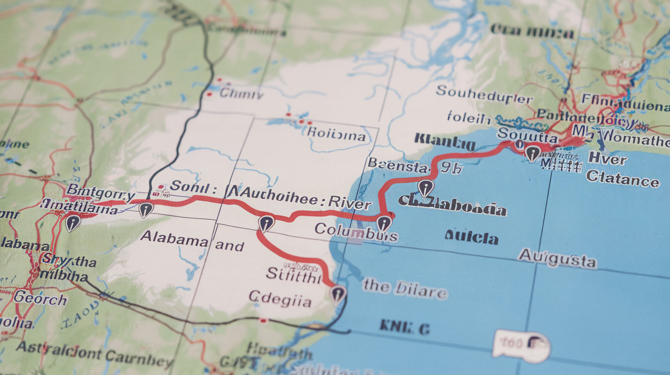 Distance from Montgomery, AL to Myrtle Beach, SC