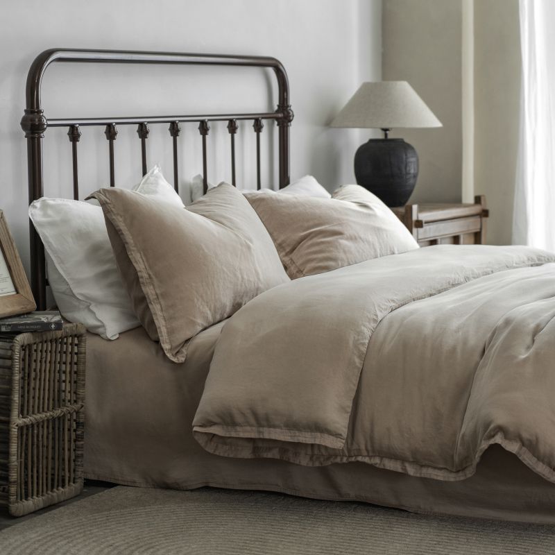 Lyocell bedding set, 4-piece, vintage look
