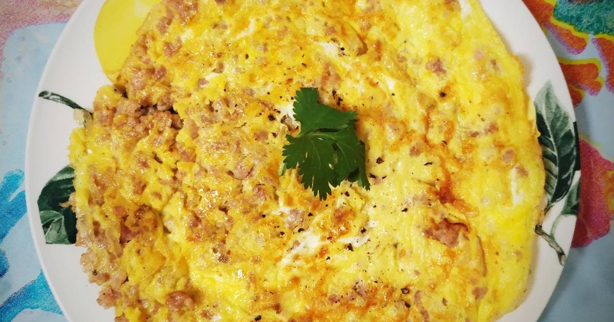 Trứng chiên thịt bằm