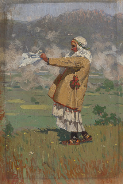 Woman From ČIčMany In Folk Costume 1926