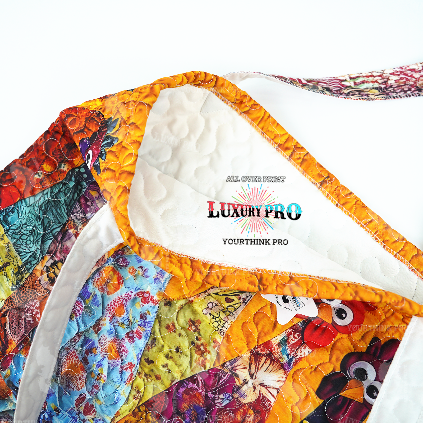3D Quilted Tote Bag