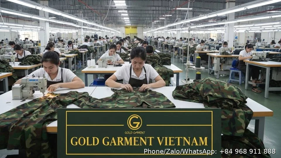 Camouflage Fabric Suppliers - Gold Garment Vietnam