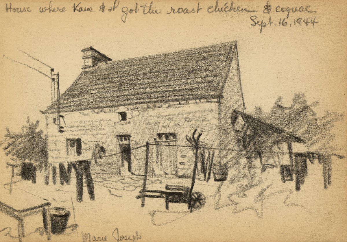 House where Kane  I got the roast chicken  cognac 1944