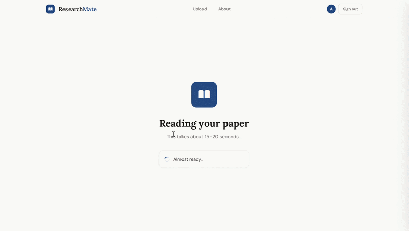 ResearchMate AI Demo