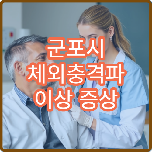 군포시 체외충격파 이상 증상 치료 가능한 정형외과 클리닉