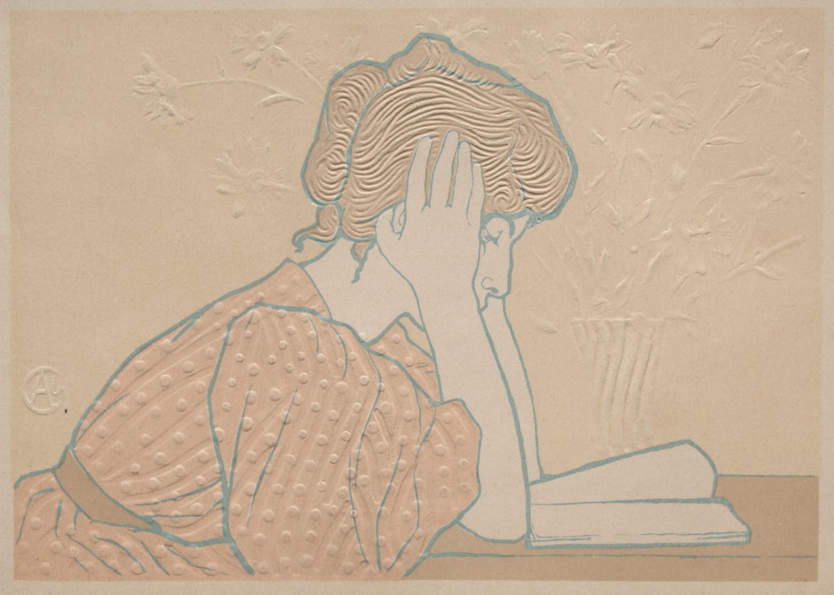 Young Woman Reading 1896
