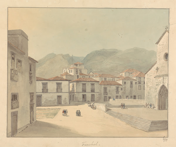 Funchal Madeira A Square with a Church 1779