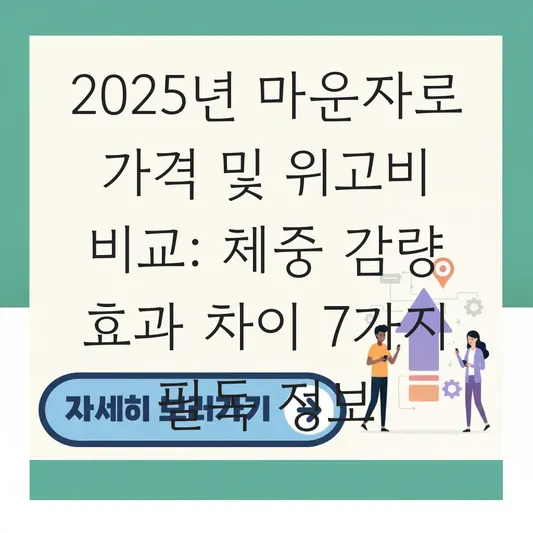 마운자로 가격 및 위고비와 체중 감량 효과 비교: 비만 치료제 처방 전 필독 정보 대표 이미지