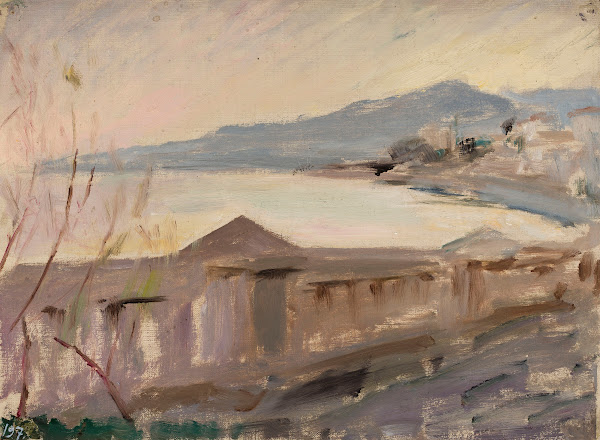 Lower terrace of the Bakhchi Dere villa From the journey to Crimea between 1887