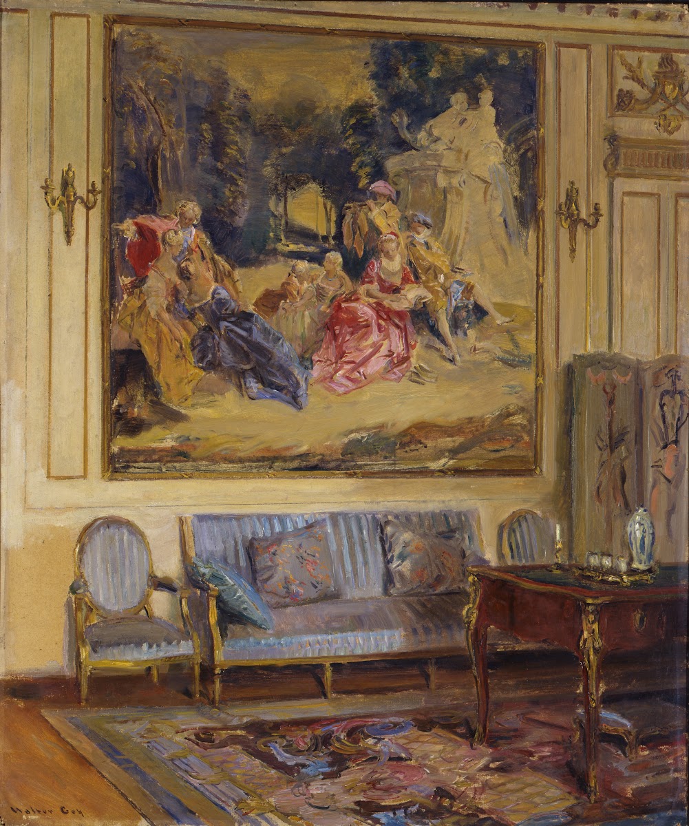 Boudoir Chateau de Chaalis 1914