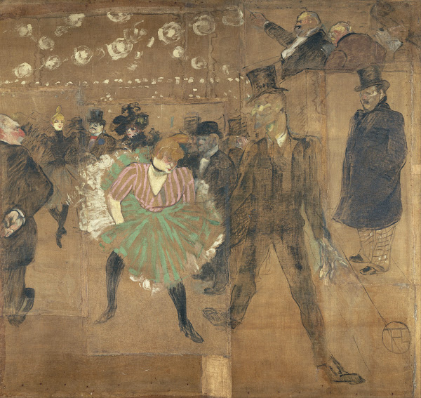 Panneaux pour la baraque de la Goulue à la Foire du Trône à Paris 1895
