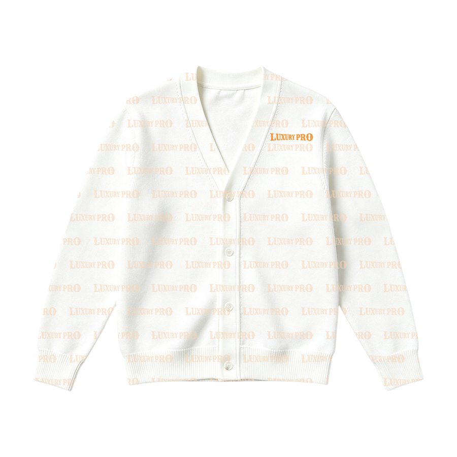 AOP YF Kids' Imitation Knit Cardigan