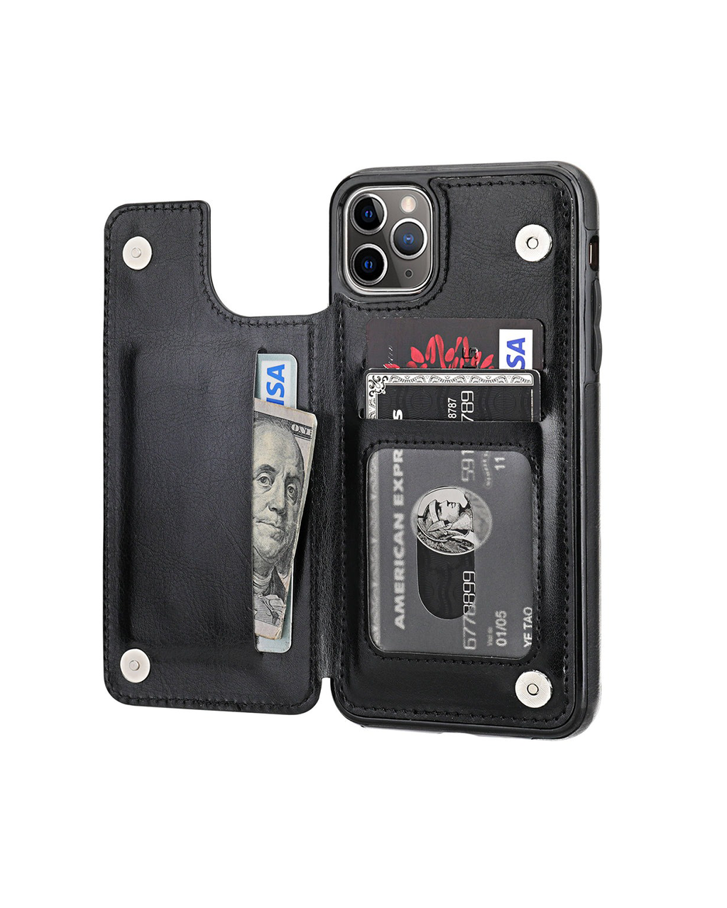 Leather Wallet Card Case (US) - Apple Iphone